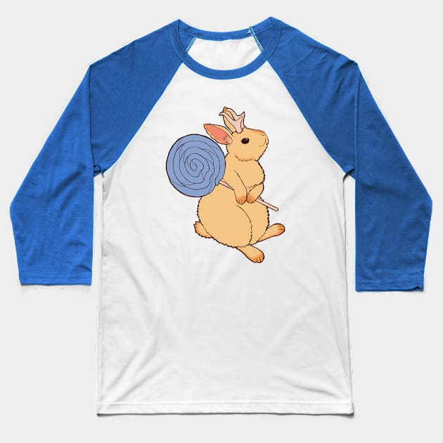 Sweet Fantasy Jackalope Bunny Baseball T-Shirt by MarinaIllustration